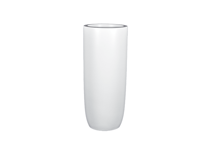 Jay Scotts Saint Tropez Tall Round Fiberglass Planter 16" Dia x 38" Tall