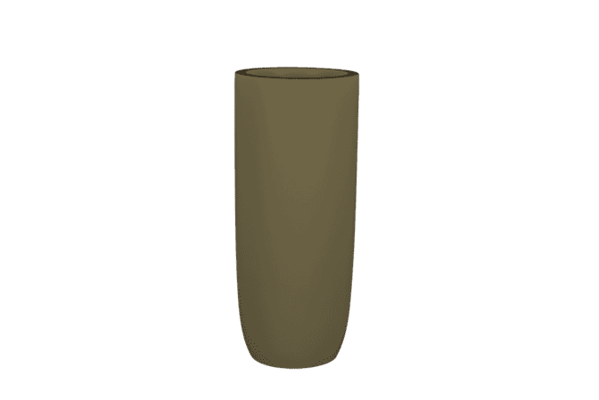 Jay Scotts Saint Tropez Tall Round Fiberglass Planter 16" Dia x 38" Tall