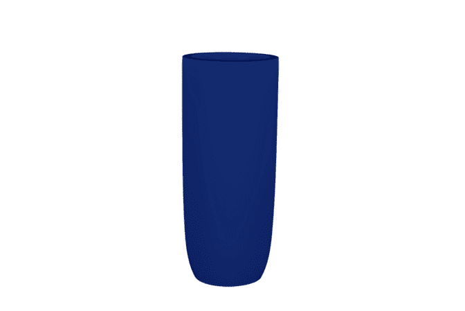 Jay Scotts Saint Tropez Tall Round Fiberglass Planter 16" Dia x 38" Tall
