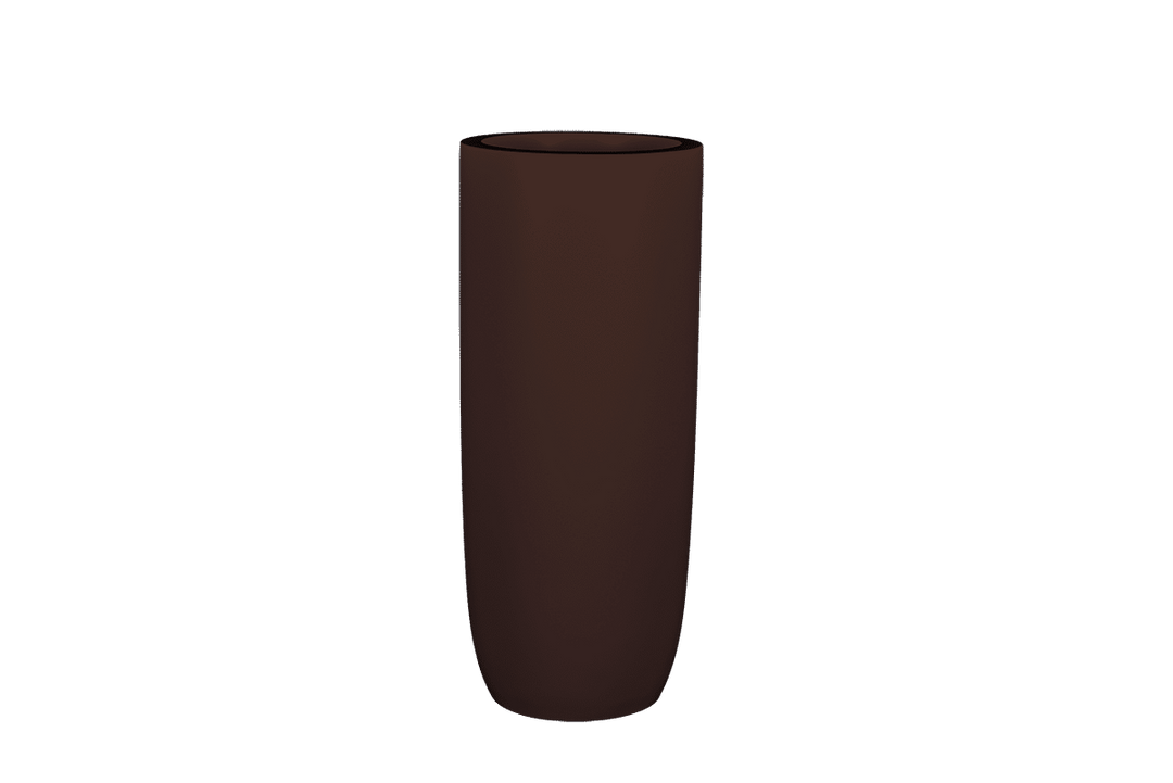 Jay Scotts Saint Tropez Tall Round Fiberglass Planter 16" Dia x 38" Tall