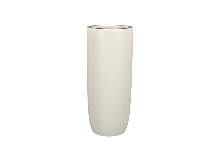 Jay Scotts Saint Tropez Tall Round Fiberglass Planter 16" Dia x 38" Tall
