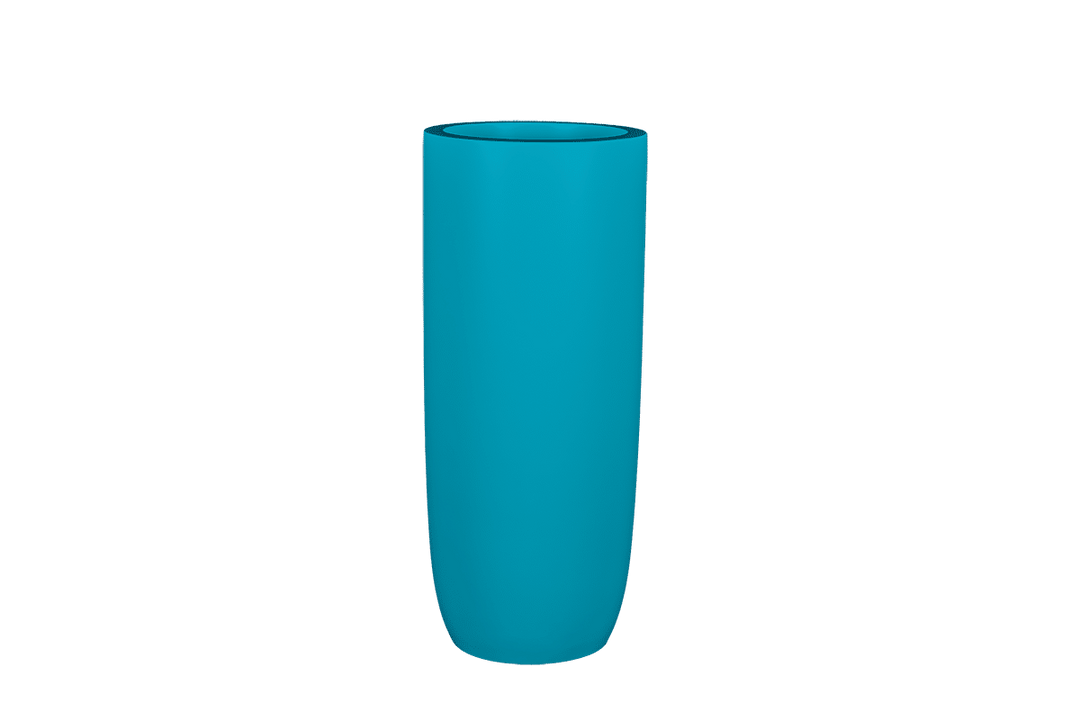 Jay Scotts Saint Tropez Tall Round Fiberglass Planter 16" Dia x 38" Tall