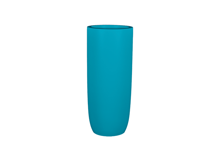 Jay Scotts Saint Tropez Tall Round Fiberglass Planter 16" Dia x 38" Tall