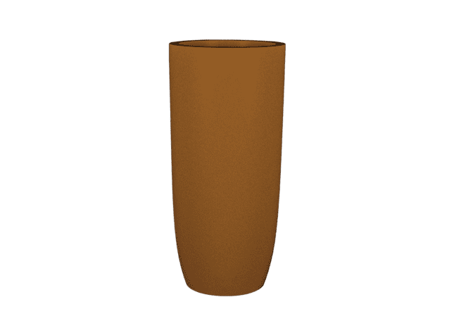 Jay Scotts Saint Tropez Tall Round Fiberglass Planter 20" Dia x 43" Tall