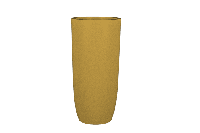 Jay Scotts Saint Tropez Tall Round Fiberglass Planter 16" Dia x 38" Tall