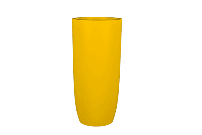 Jay Scotts Saint Tropez Tall Round Fiberglass Planter 20" Dia x 43" Tall