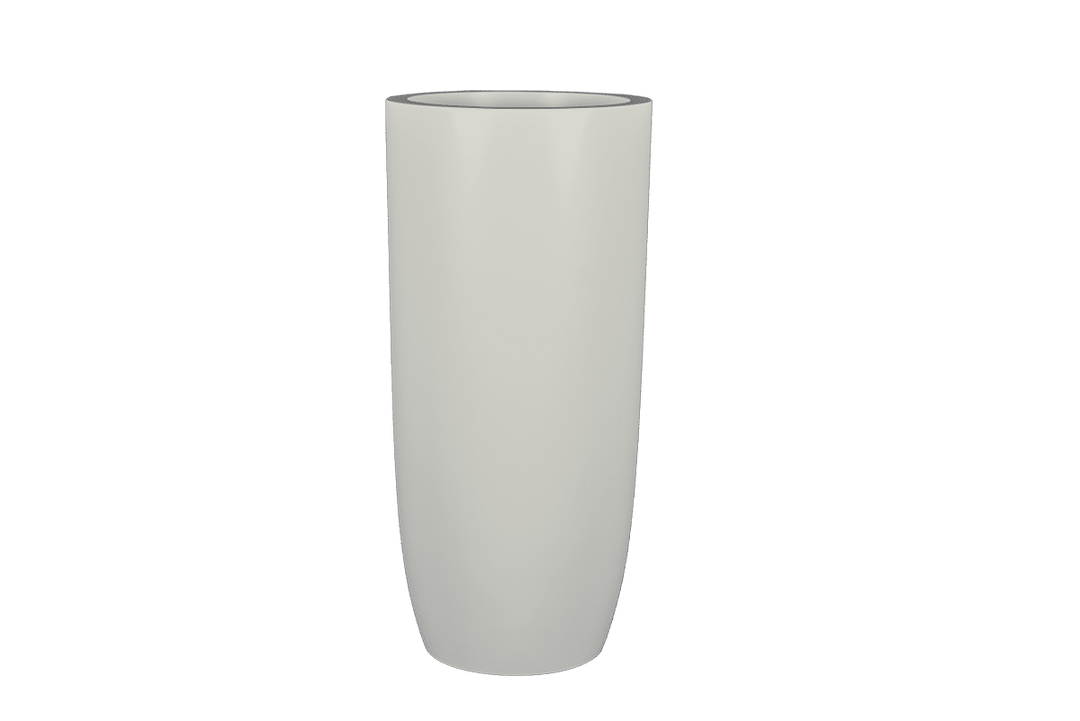 Jay Scotts Saint Tropez Tall Round Fiberglass Planter 12" Dia x 32" Tall