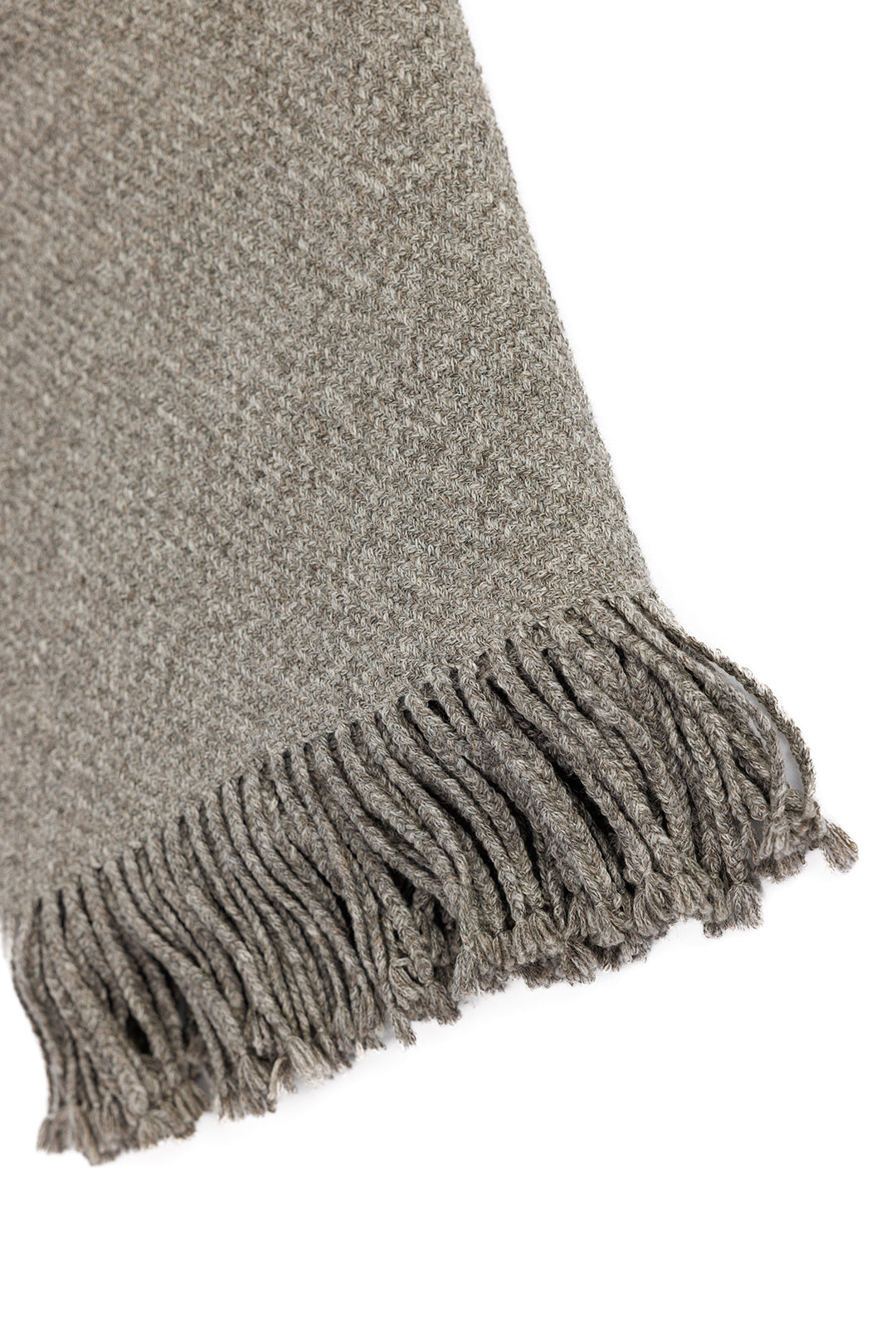 Kulsi Collection - Pima Cotton &amp; Undyed Baby Alpaca - Graphite Throw