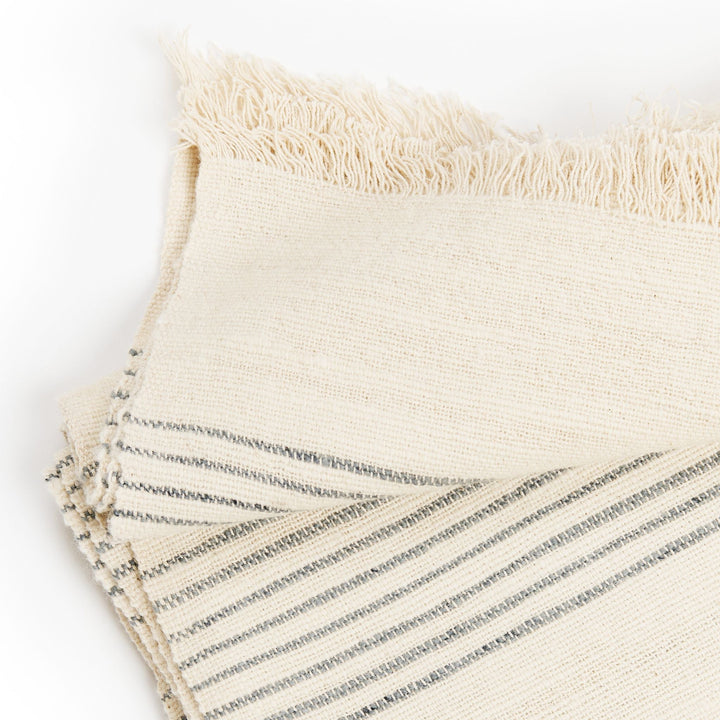 Stripes Pattern Soft Handwoven Merino Throw