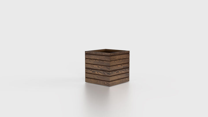 Asheville Woodland Cube Planter