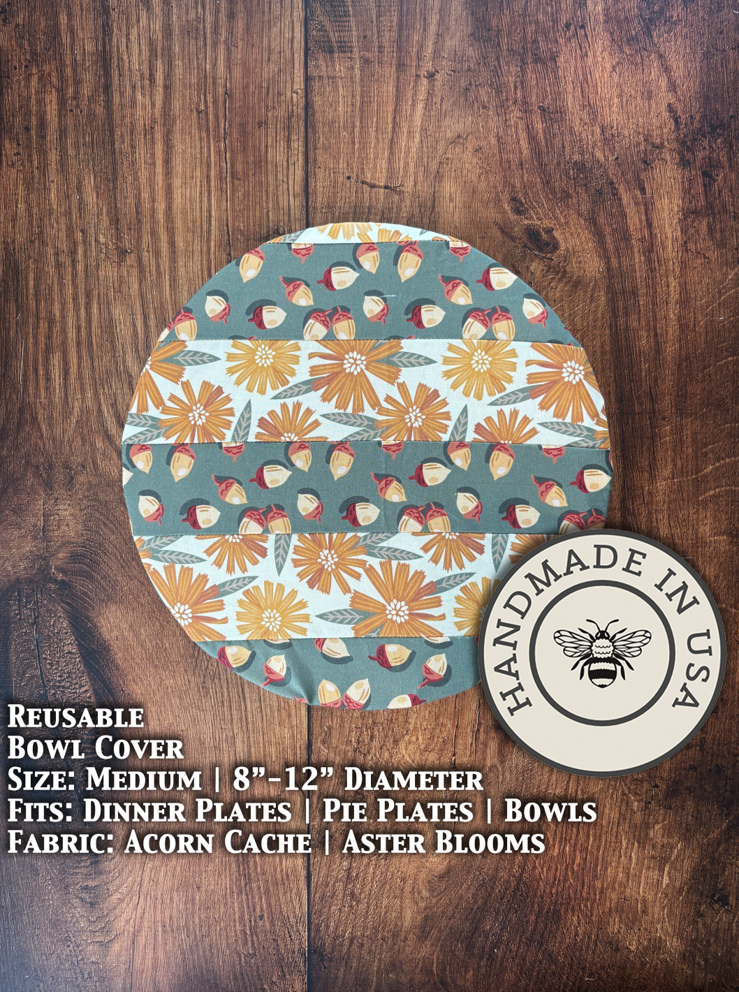 Reusable Cotton Medium Bowl &amp; Banneton Covers