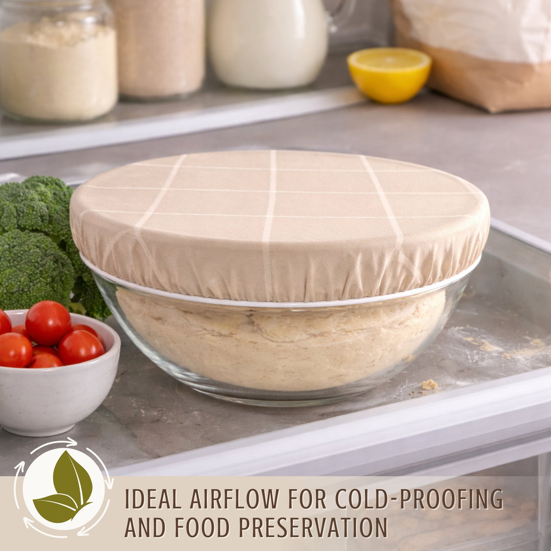 Reusable Beeswax Bowl Covers for Bread Proofing, L-10"