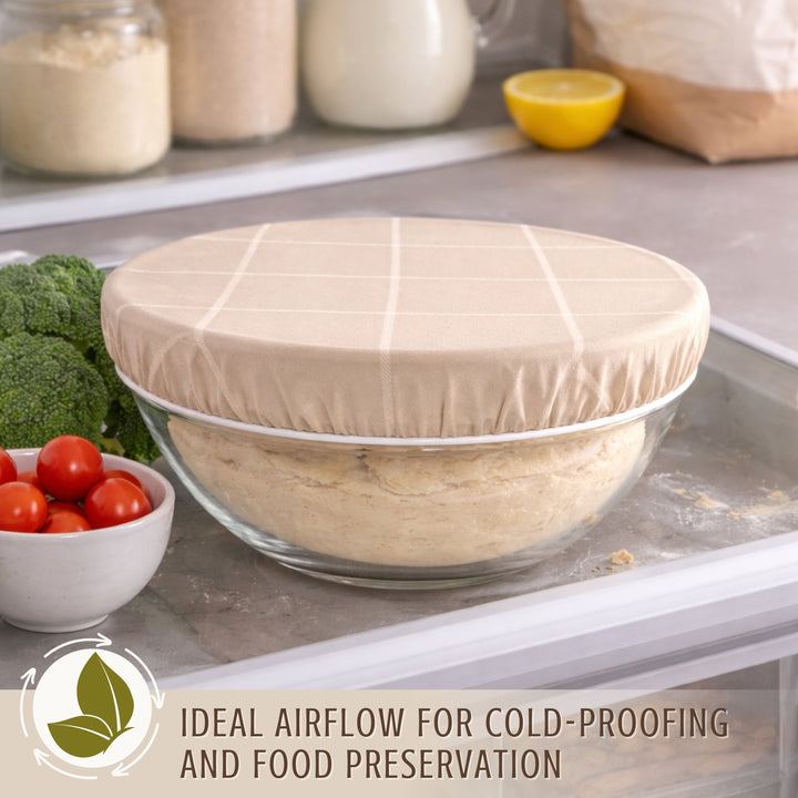 Reusable Beeswax Bowl Covers for Bread Proofing, L-10"