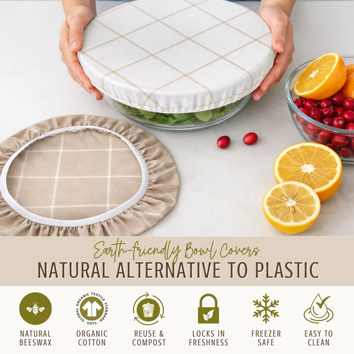 Reusable Beeswax Bowl Covers for Bread Proofing, L-10"