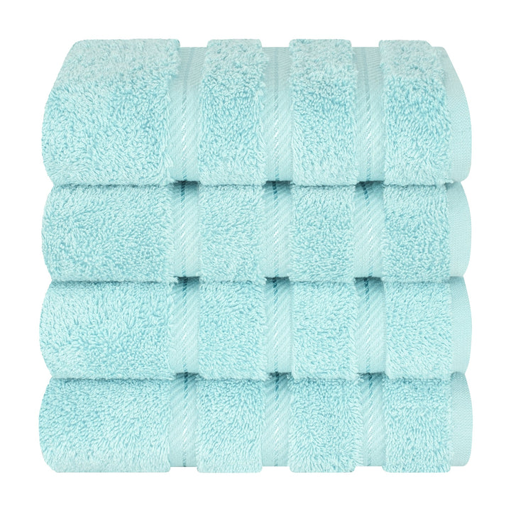 American Soft Linen 100%  Cotton Turkish Towels, 4 Pack Hand Towel Set, Super Soft, Absorbent, Quick Dry Premium Towels