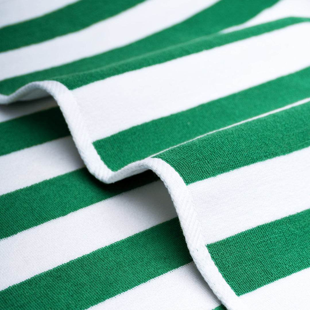 American Soft Linen, Premium Cotton 4 Pack Beach Towels, 30" x 60" Cabana Striped Pool Towels