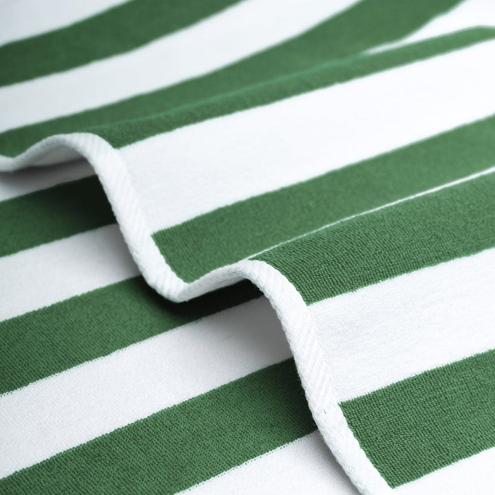 American Soft Linen, Premium Cotton 4 Pack Beach Towels, 30" x 60" Cabana Striped Pool Towels