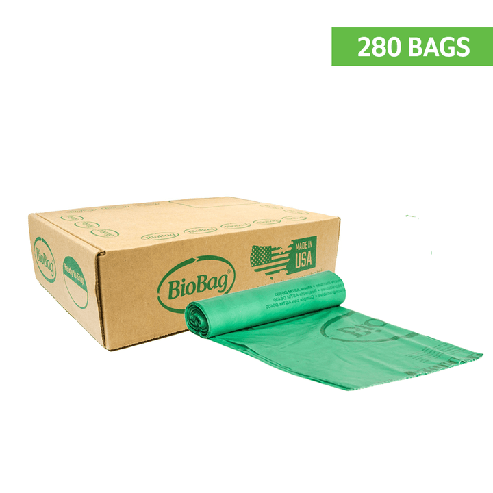 BioBag 13 Gallon Compostable Bags 22x29 (14-Roll Pack, QTY:280), SKU 13G2229