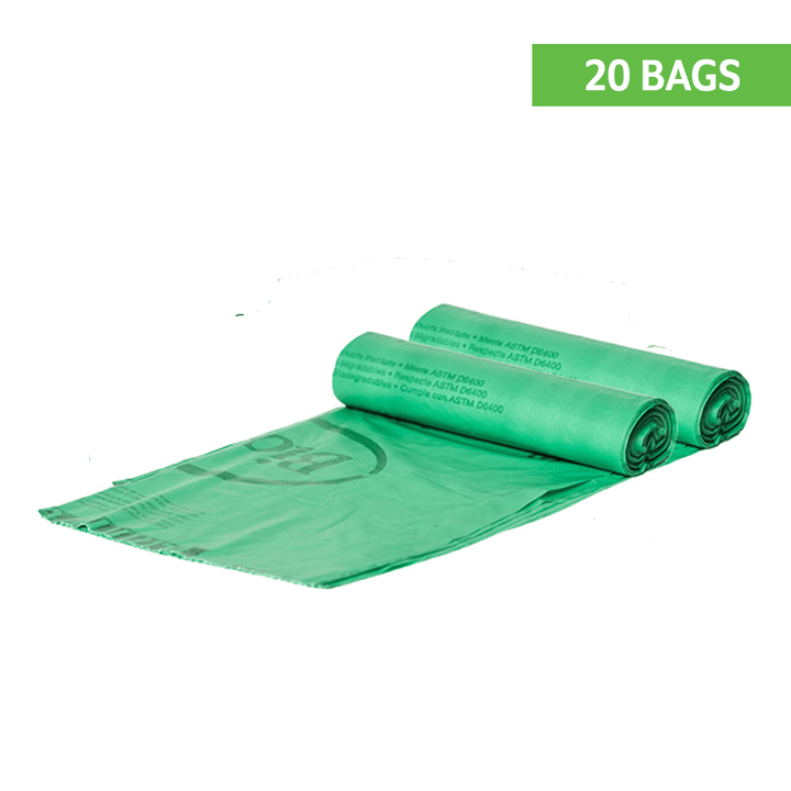 Biobag 20 Gallon Compostable Bags (2-Roll Pack, QTY:20)