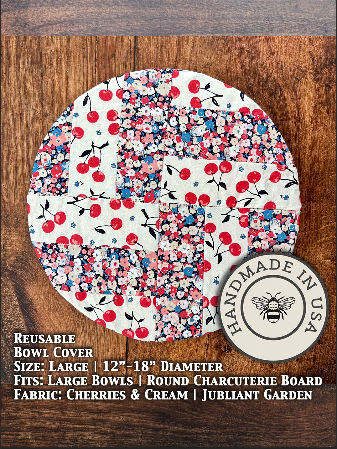 Handmade Large Cotton Bowl Covers