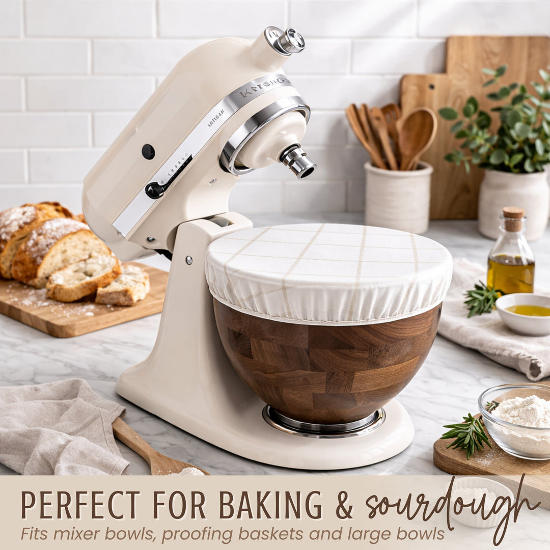 Reusable Beeswax Bowl Covers for Bread Proofing, L-10"