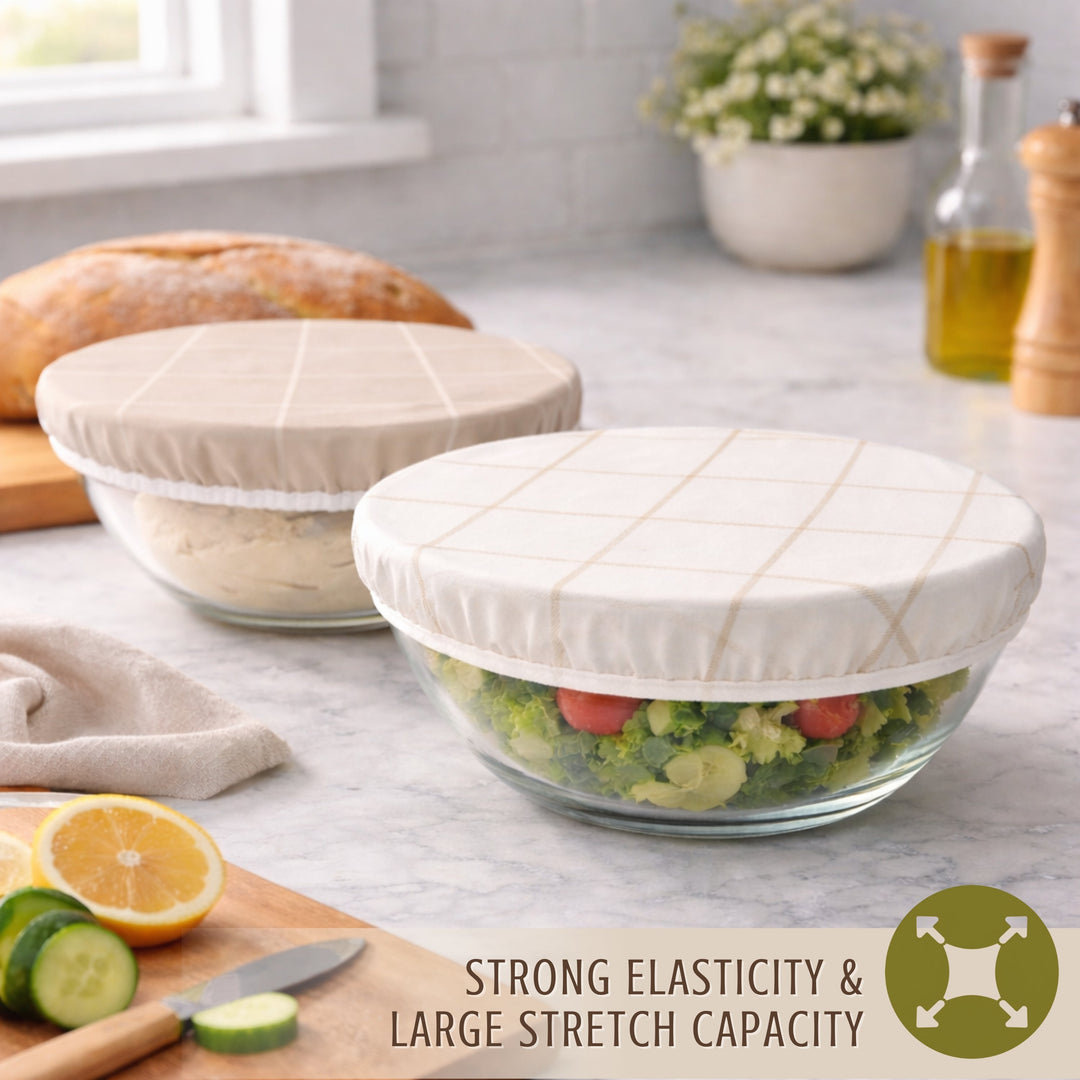 Reusable Beeswax Bowl Covers for Bread Proofing, L-10"