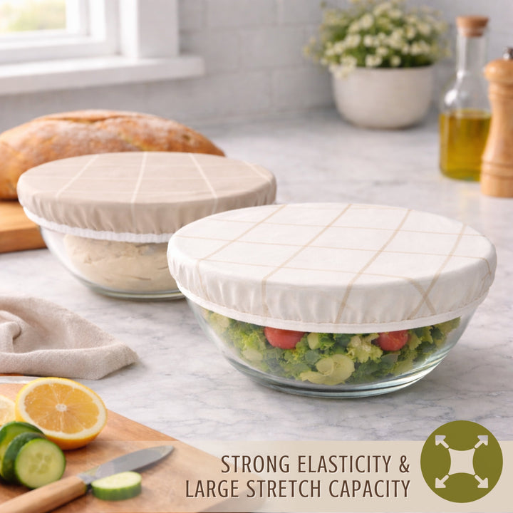 Reusable Beeswax Bowl Covers for Bread Proofing, L-10"