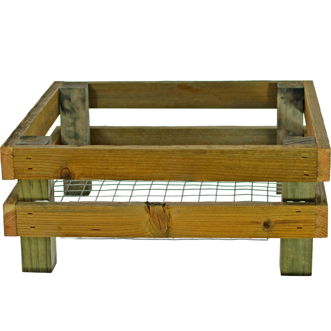 Elevated Redwood Planter Box Set with RootFlow™ Drainage (3 Sizes)