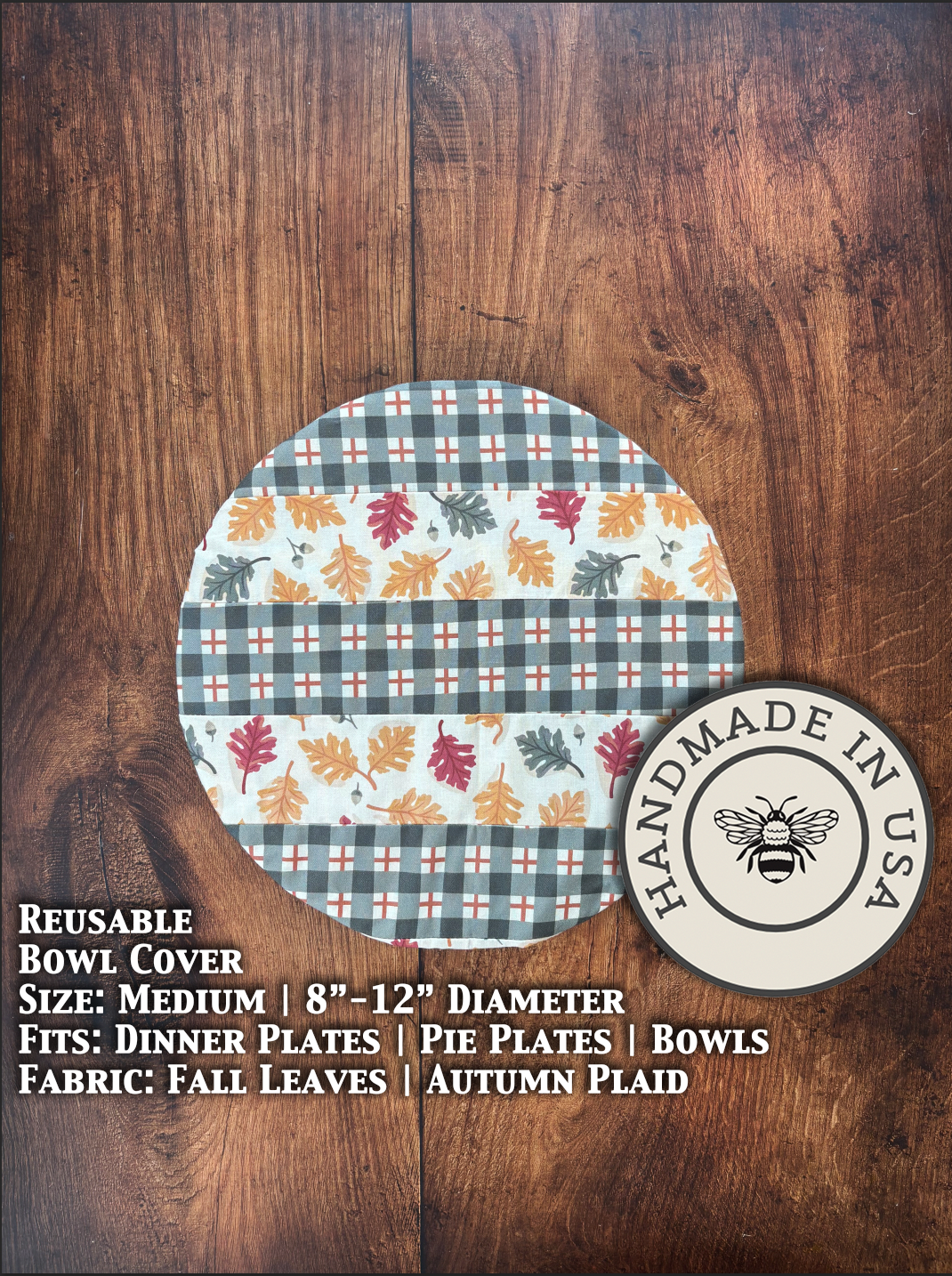 Reusable Cotton Medium Bowl &amp; Banneton Covers