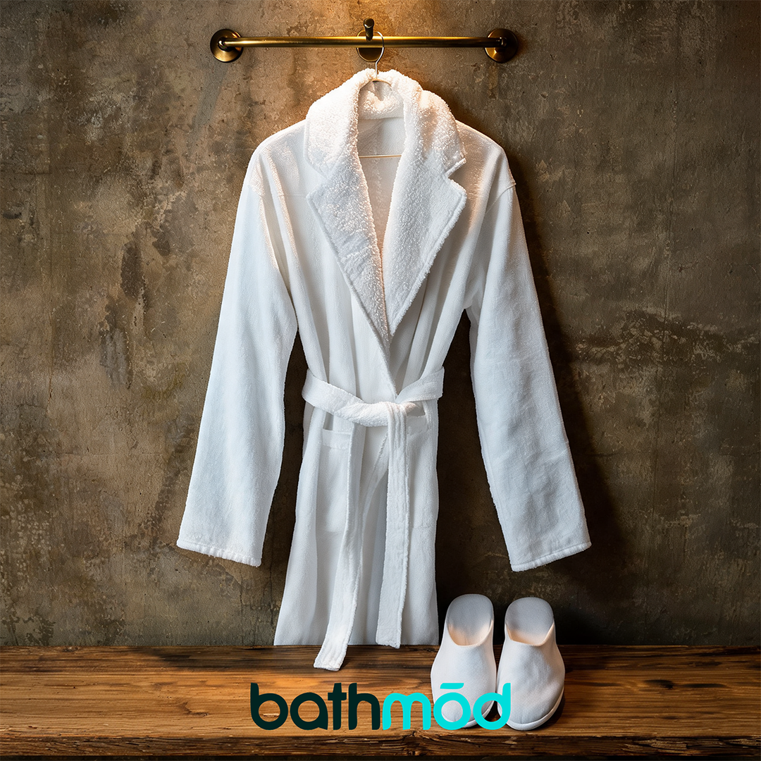 Luxury Organic Bathrobe &amp; Slipper Set