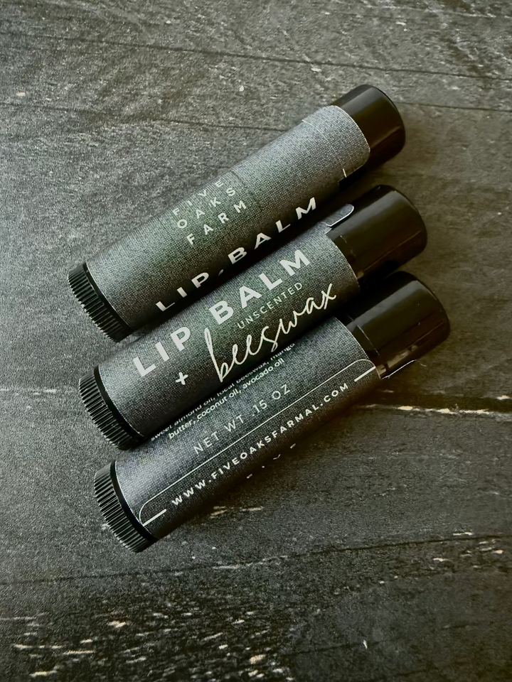 Beeswax and Tallow Lip Balms