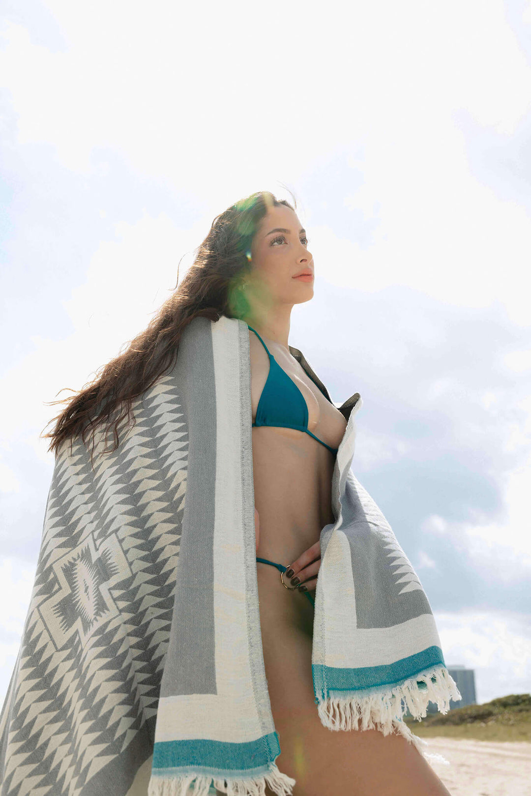 Jacquard Weave Geo Blanket
