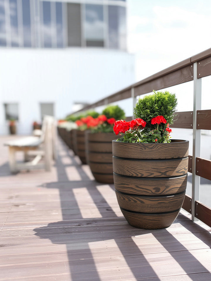 Aspen Tapered Round Woodland Planter