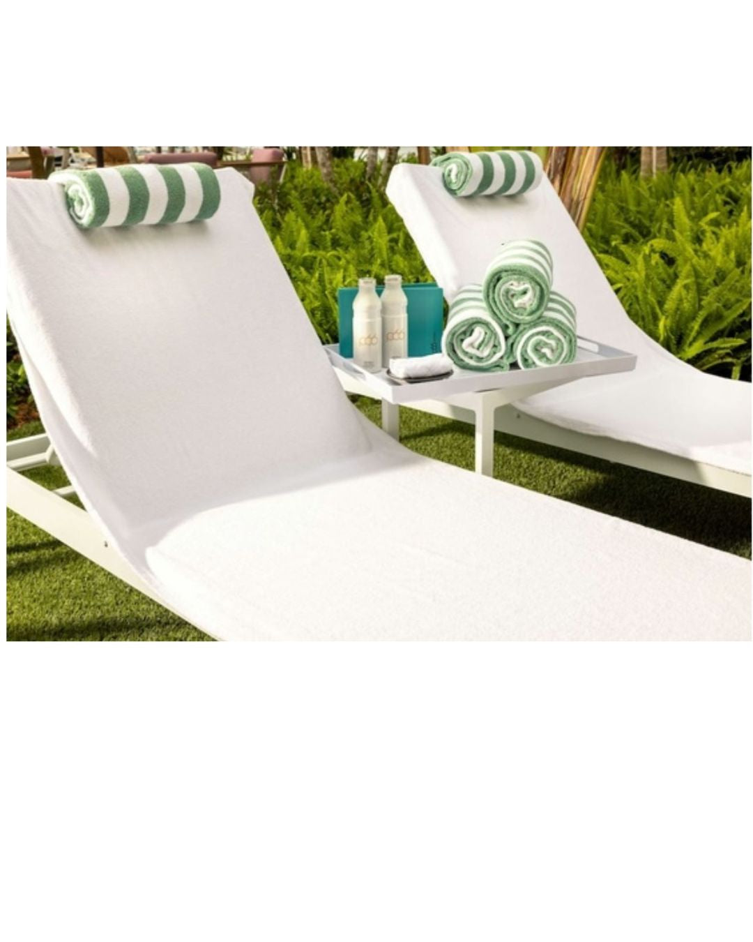 Boca Terry Lounge Chair Cover - Terry With Fitted Hood 85&