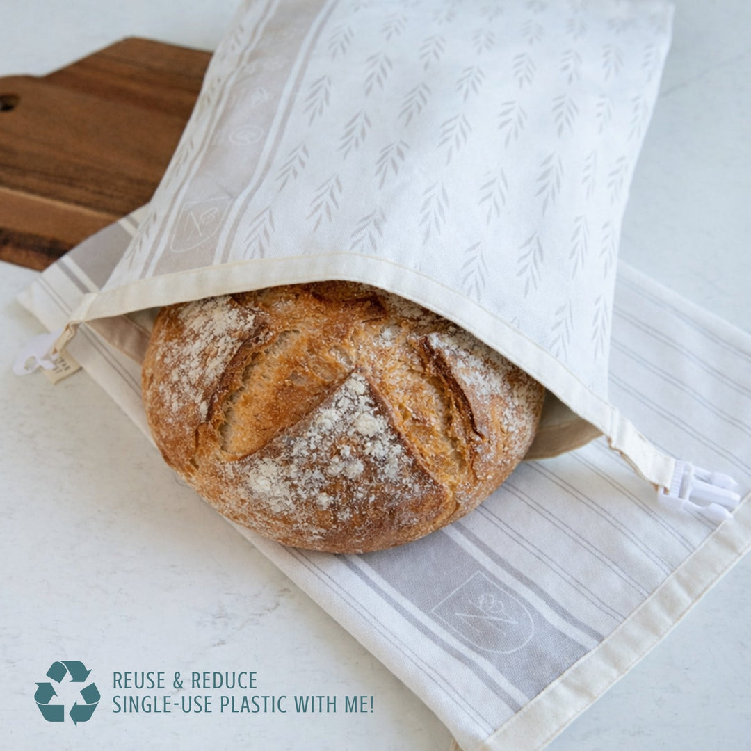 Reusable Beeswax Bread Bags for Homemade Bread &amp; Sourdough