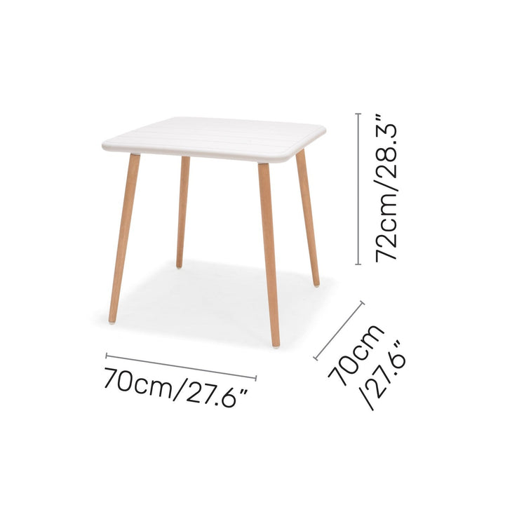 Nassau 3pc Bistro Set – White Social Plastic®