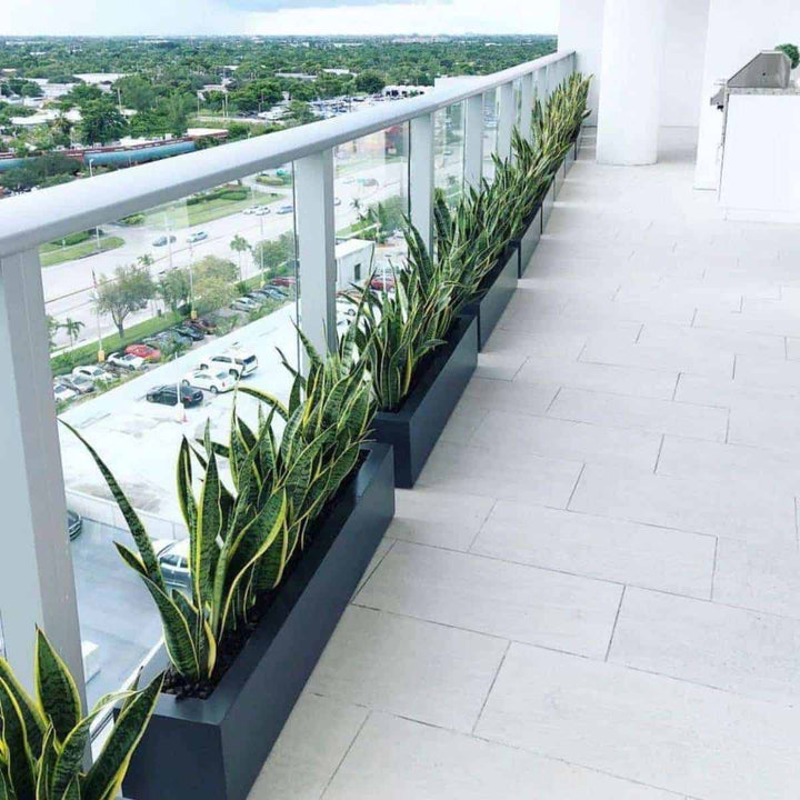 Salon Rectangle Fiberglass Planter- 36" L x 8" W x 8" H