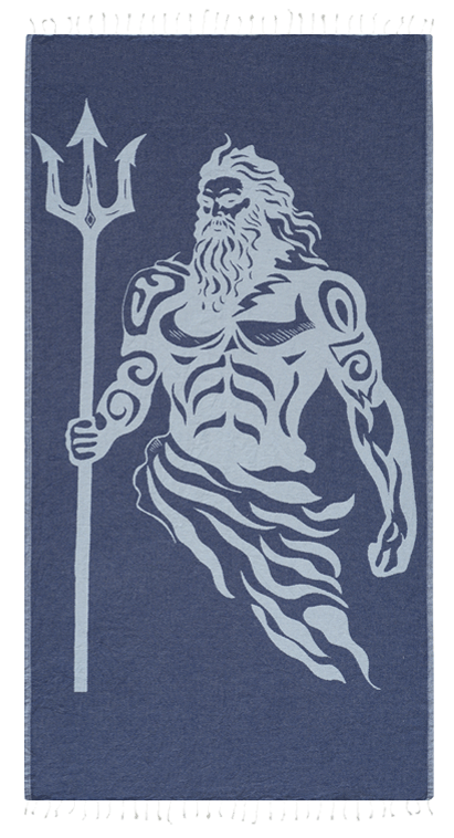 Poseidon Dark Bleu - Turkish Towel