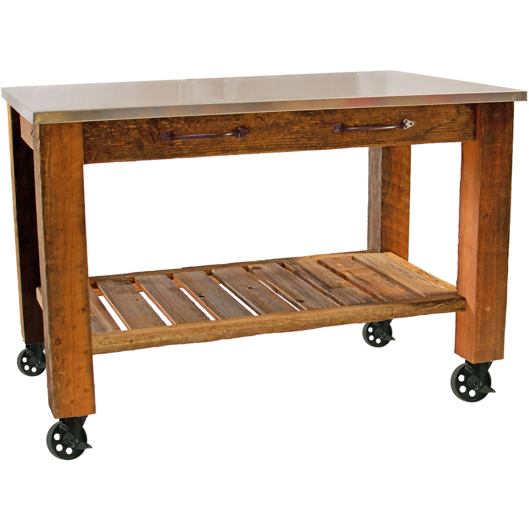 Redwood Potting Table Rolling Cart - Multiple Choice Available - Made in the U.S.A