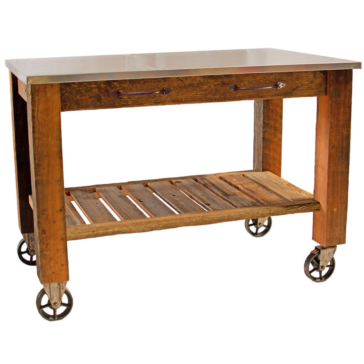 Redwood Potting Table Rolling Cart - Multiple Choice Available - Made in the U.S.A