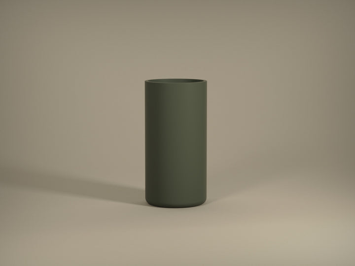 Tau Fiberglass Cylindro Collection 11.8" x 11.8" x 23.6"