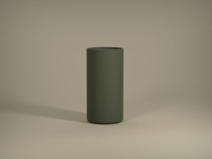 Tau Fiberglass Cylindro Collection 15" x 15" x 29.9"