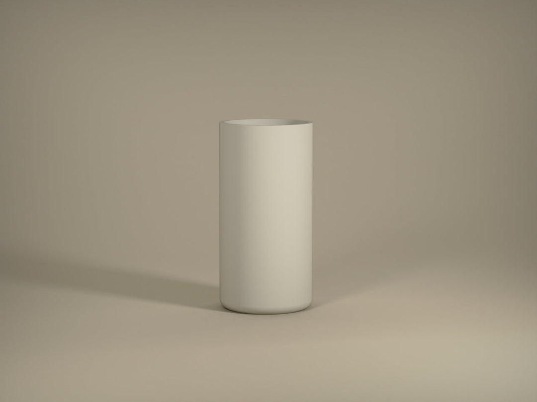 Tau Fiberglass Cylindro Collection 15" x 15" x 29.9"