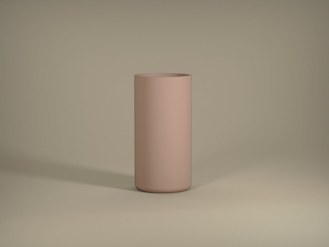 Tau Fiberglass Cylindro Collection 11.8" x 11.8" x 23.6"