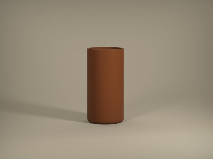 Tau Fiberglass Cylindro Collection 11.8" x 11.8" x 23.6"