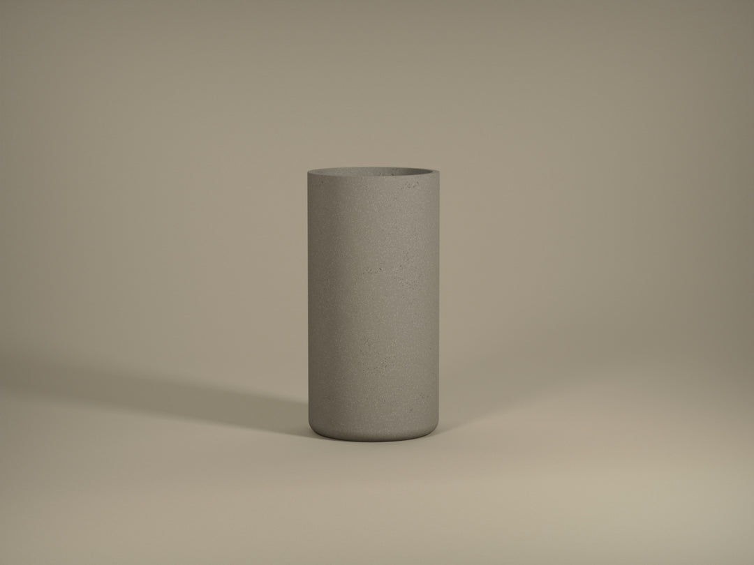 Tau Fiberglass Cylindro Collection 11.8" x 11.8" x 23.6"