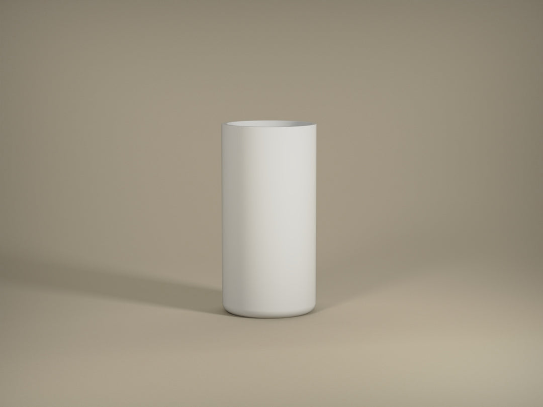Tau Fiberglass Cylindro Collection 11.8" x 11.8" x 23.6"