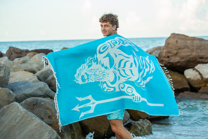 Poseidon Turquoise - Turkish Towel
