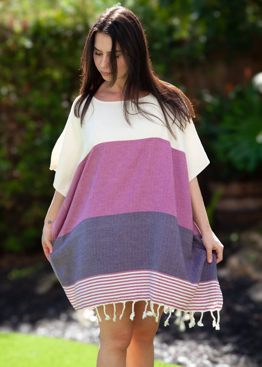 Multi Color Tunic Beach Cover Up