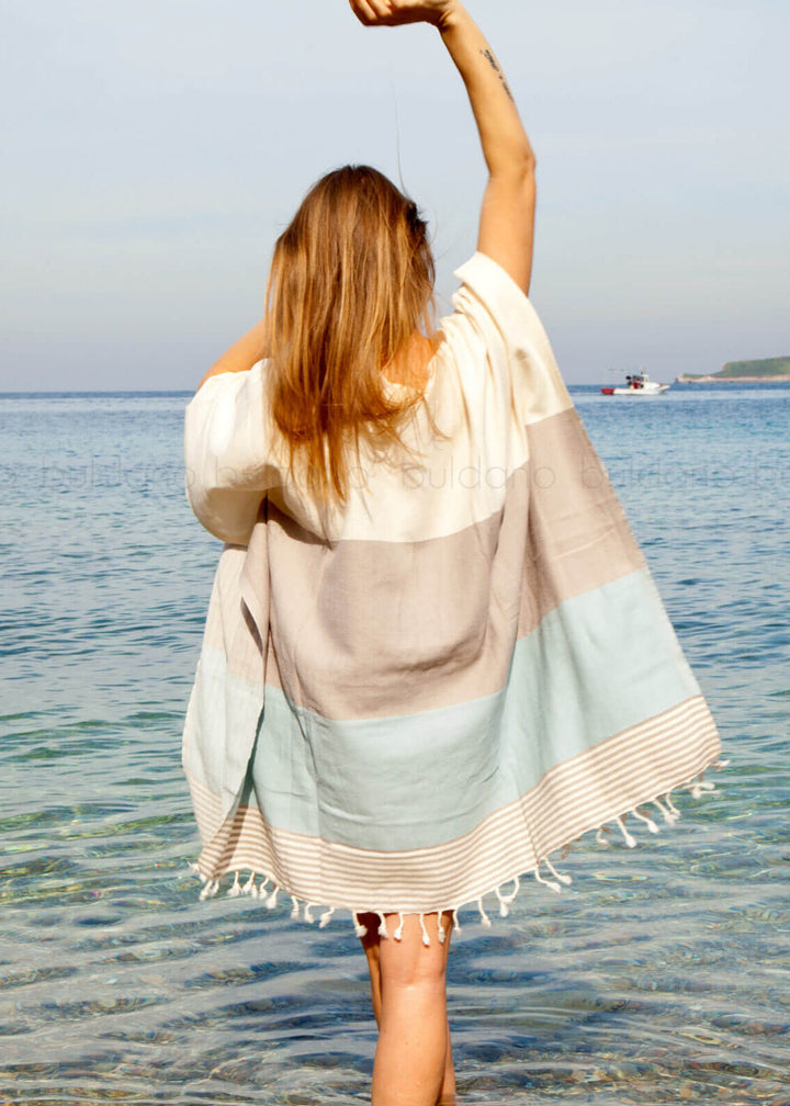 Multi Color Tunic Beach Cover Up